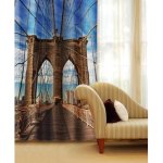 Fotozávěs Brooklynský most CU-140-002 textilní foto závěs / závěsy s fototiskem 140 x 245 cm Dimex – Zboží Mobilmania