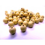 Pro Háčkování Dřevěný korálek 8 mm béžový – Zboží Dáma