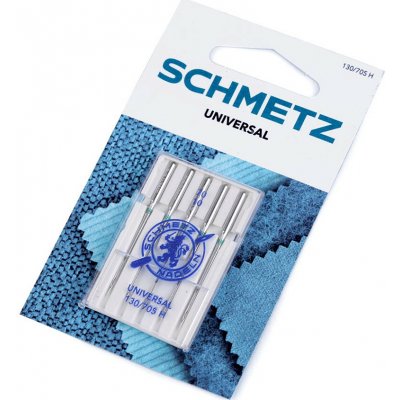 Strojové jehly Universal 60;70;80;90;100 Schmetz na kartě Varianta: 2 (70/10) nikl, Balení: 1 karta – Zboží Dáma