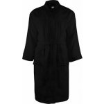 The One Towelling Klasický froté župan ve volném střihu Černá – Sleviste.cz