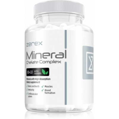 Zerex Mineral Chelát Komplex - pro zdravé kosti, svaly a zuby 80 + 10 tablet – Hledejceny.cz