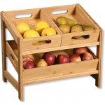 Bambusový KUCHYŇSKÝ REGAL vytahovací tácky x3 – Zboží Dáma