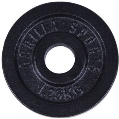 Gorilla Sports litina 1,25 kg 123 mm – Hledejceny.cz