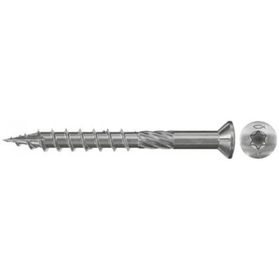 fischer vrut pro terasy 5 x 60 zápustná hlava nerez A2 částečný závit drážka TX – Hledejceny.cz