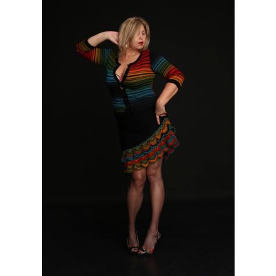 Návod sukně Colours kombinace pletení a háčkování – Zboží Mobilmania