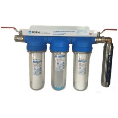 Aquatopshop.cz set filtrů se změkčovačem vody IPS Kalyxx BlueLine - G 1"
