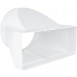 PVC redukce kulatá x hranatá vodorovná - O 150 mm x 220x90 mm – Sleviste.cz