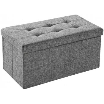 TecTake 402235 Skládací stolička z polyesteru s úložným prostorem tmavě šedá polyester