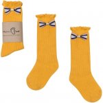 Mama's Feet Dětské podkolenky s mašlí Little Yellow Princess žluté – Hledejceny.cz