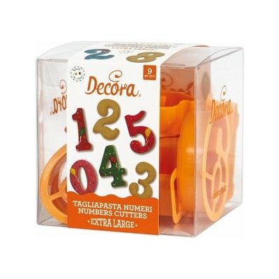 Decora VYKRAJOVÁTKA SADA - ČÍSLICE VELKÁ 9ks – Hledejceny.cz