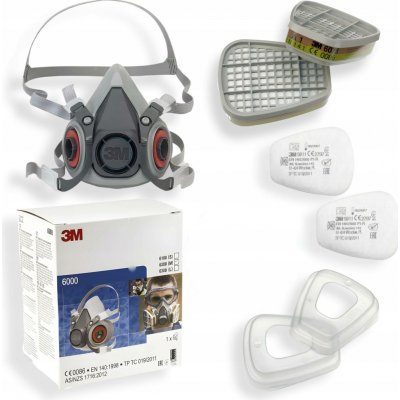 3M 6200 Lakýrnická maska s filtry 6075 – HobbyKompas.cz