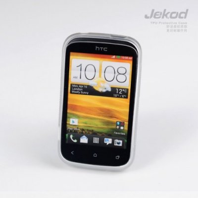 Pouzdro JEKOD TPU Ochranné HTC Desire C bílé – Zboží Živě