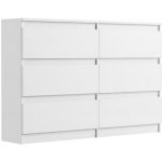 Framire Úzká komoda se zásuvkami bílá 120 x 30 cm Modern R120 – Zboží Mobilmania