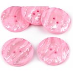 Knoflík perleťový velikost 60", střední, 15 růžová perleť – Hledejceny.cz