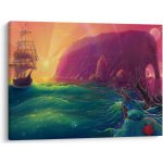 Obraz - Olejomalba, Plavba do fantastické říše, jednodílný 70x50 cm – Hledejceny.cz