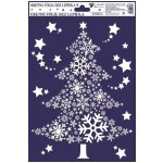 Okenní folie s glitrem obrázky z vloček 27x20cm – Zboží Mobilmania