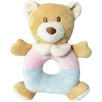 Tulilo Plyšové chrastítko Medvídek růžová/modrá – Zboží Dáma