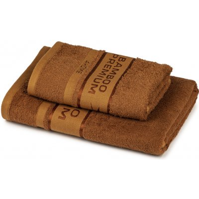 4Home sada Bamboo Premium osuška a ručník hnědá 50 x 100 cm 70 x 140 cm – Zboží Mobilmania