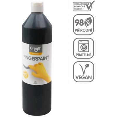 Prstová barva HAPPY INGREDIENTS, černá - 750 ml – Hledejceny.cz