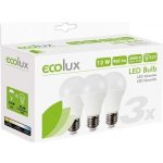 Solight žárovka LED E27 12W A60 bílá teplá ECOLUX – Hledejceny.cz