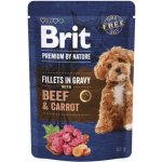 Brit Premium by Nature Adult Dog Fillets in Gravy with Beef & Carrot 85 g – Hledejceny.cz