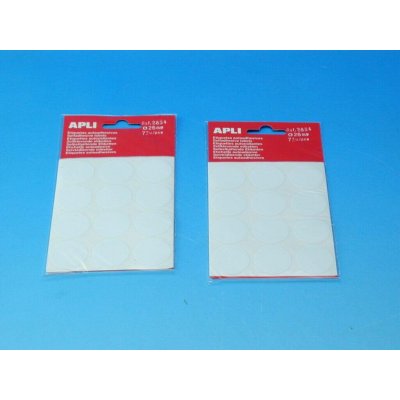 Samolepicí etikety- Apli - bílé - 25 mm, 72 ks - AO2664 – Hledejceny.cz