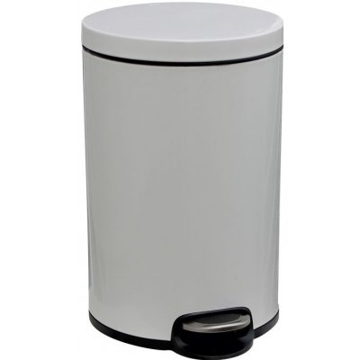 Merida Kovový kancelářský koš 20 l, bílý – Sleviste.cz