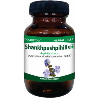 Natural Jihlava Shankhpushpihills Herbal Hills duševní emocionální rovnováha paměť 60 veg. kapslí