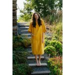 Dámské bambusové plážové pončo Hořčicová – Zboží Mobilmania