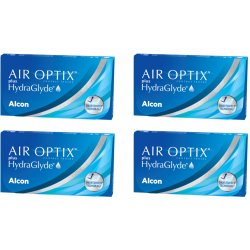 Alcon Air Optix plus HydraGlyde 6 čoček balení 3+1 zdarma