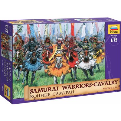Zvezda figurky Samurai Warriors Cavalry XVI XVII A. D. 1:72