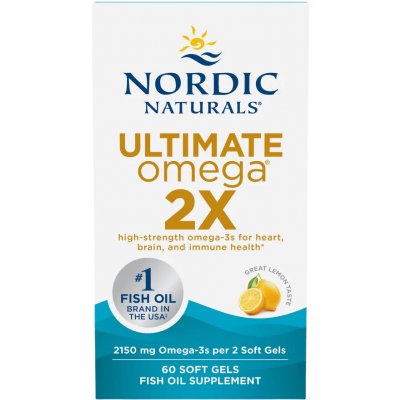 Nordic Naturals Ultimate Omega 2X, 2150 mg, Citrón, 60 softgelových kapslí – Hledejceny.cz