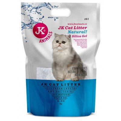 JK ANIMALS Litter Silica gel natural kočkolit 4,3 kg/10 l – Hledejceny.cz