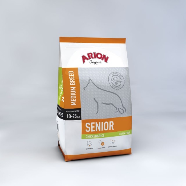 Arion Original Senior Medium Breed Chicken & Rice 12 kg