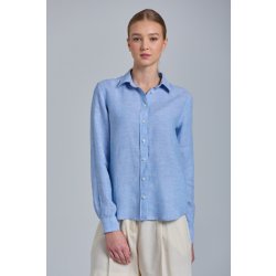 Gant D2. Reg Linen chambray shirt modrá