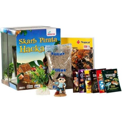 Diversa Pirát akvarijní set 20 x 20 x 25 cm – Zboží Dáma