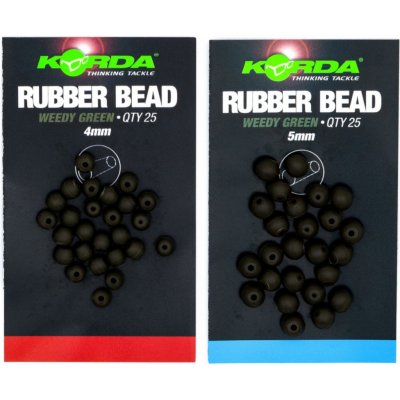 Korda Gumový Korálek Rubber Beads Green 5mm 25ks – Hledejceny.cz
