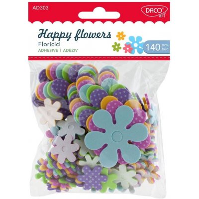 Dacoart květiny pěnové samolepící 140 ks – Hledejceny.cz