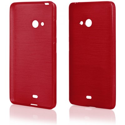 Pouzdro JELLY Case Metallic Microsoft Lumia 540 červené