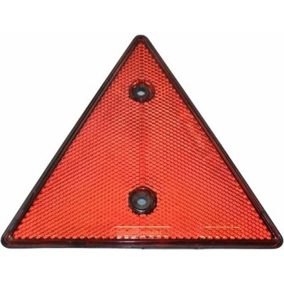 Odrazka trojúhelník - červená - typ sešroubovaný - PROPLAST – Sleviste.cz