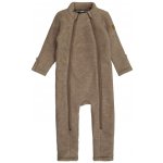 Merino overal s dvojitým dlouhým zipem Mikk Line hnědý Melange Denver – Hledejceny.cz