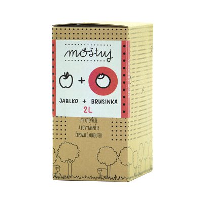 Moštuj Mošt BIO Jablko a Brusinka 2L – Zboží Dáma