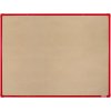 Tabule BoardOK tabule textil 120 x 90 cm červený rám