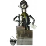 Kovový stojan na víno zedník – HobbyKompas.cz