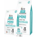 Brit Care Mini Grain-free Light & Sterilised Rabbit & Salmon 2 x 7 kg – Zboží Mobilmania