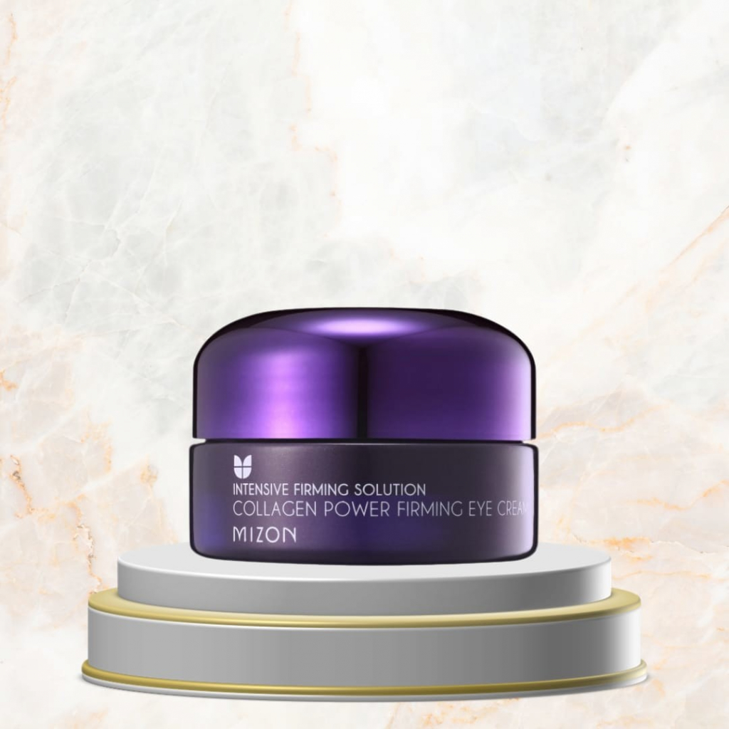 Mizon Intensive Firming Solution Collagen Power zpevňující oční krém proti vráskám otokům a tmavým kruhům Firming eye Cream 42 % Of Collagen Solution Contained 25 ml