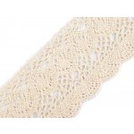 Bavlněná krajka paličkovaná šíře 75 mm Balení: 1 m, Varianta: 2 béžová světlá – Zboží Dáma