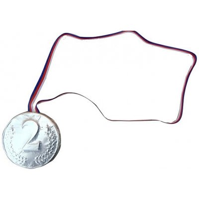 Fikar Stříbrná Čokoládová medaile '2' 40 g – Zboží Dáma