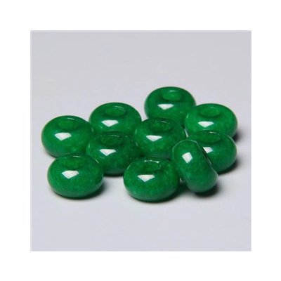 Šperky4U Navlékací korálek Rondelle zelený Nefrit RD1009 – Zboží Mobilmania