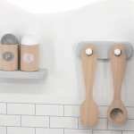 Lamps dřevěná kuchyňka šedá – Zboží Dáma